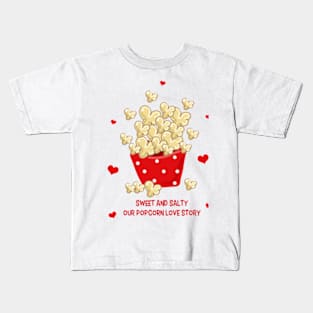 Our Popcorn Love Story Kids T-Shirt